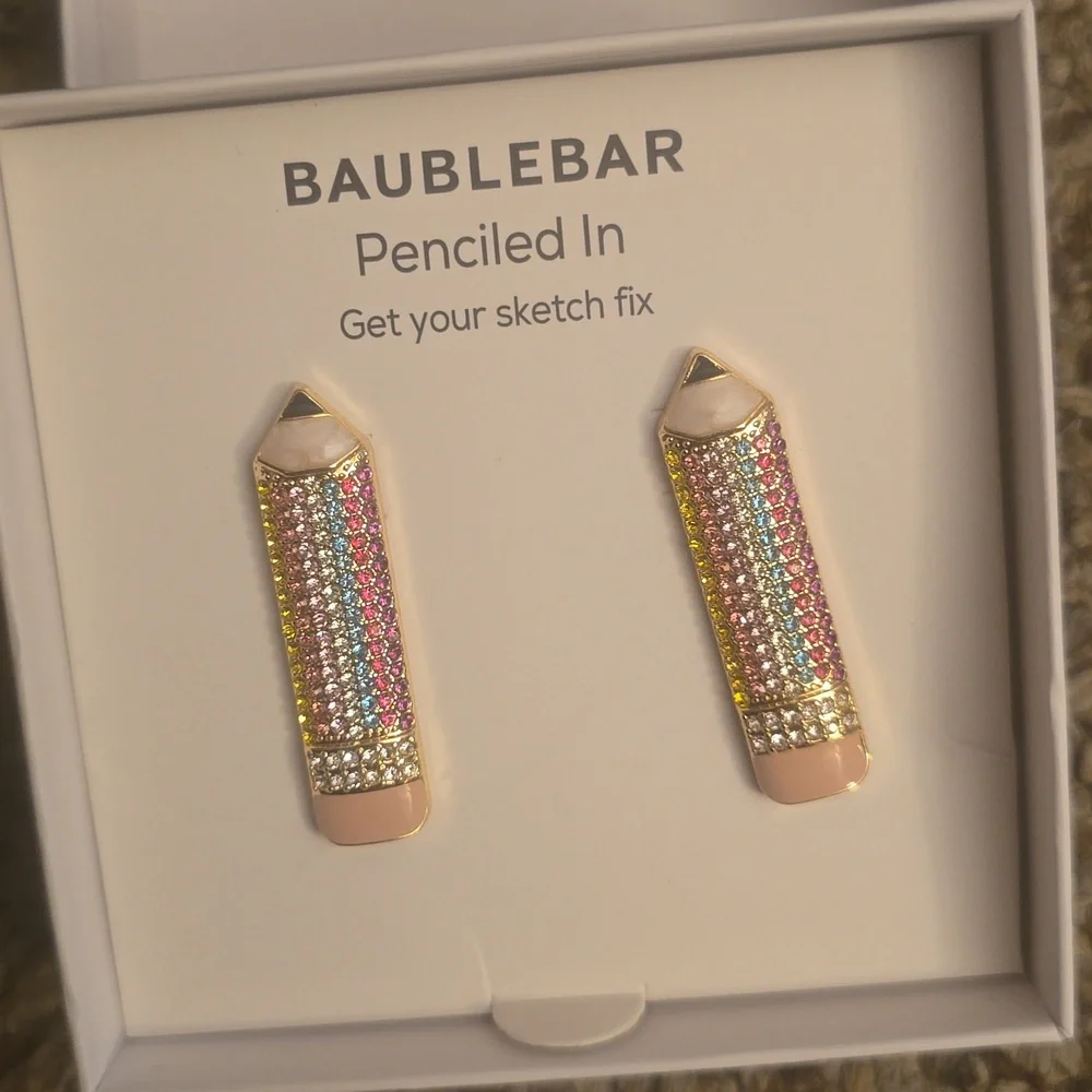 BaubleBar Multicolor Penciled In Earrings